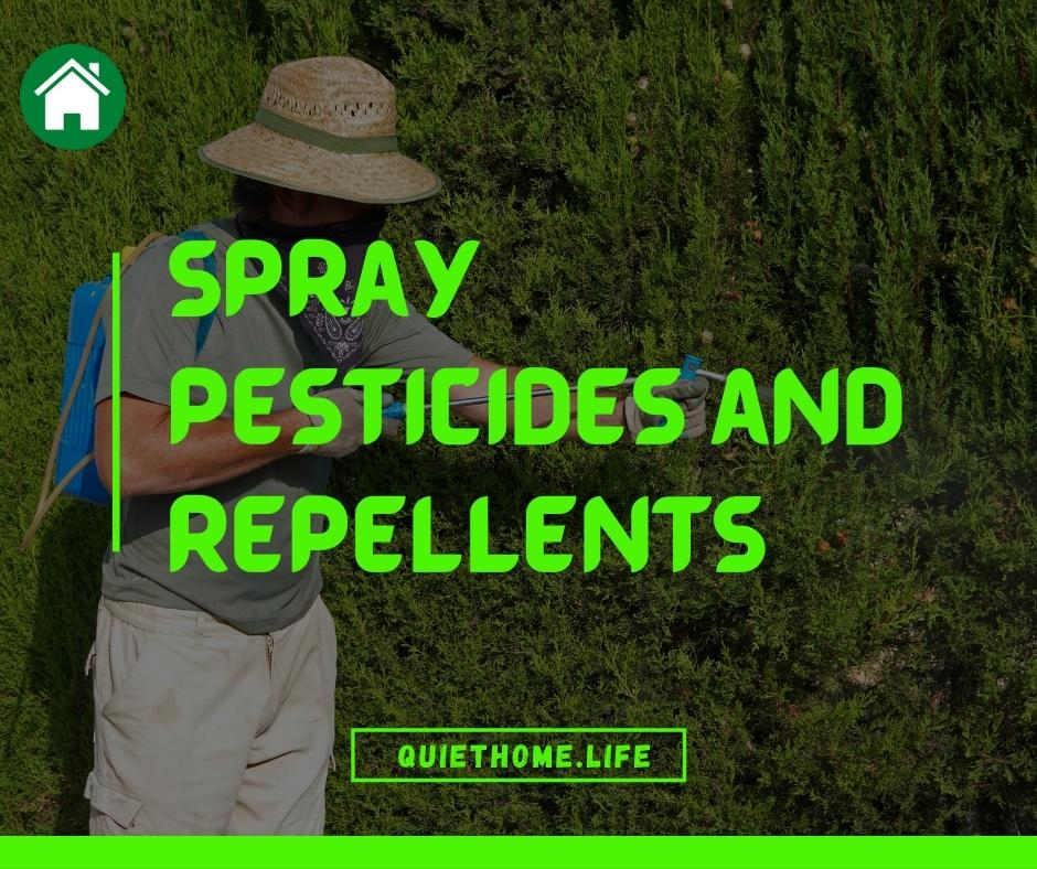 Spray pesticides and repellents