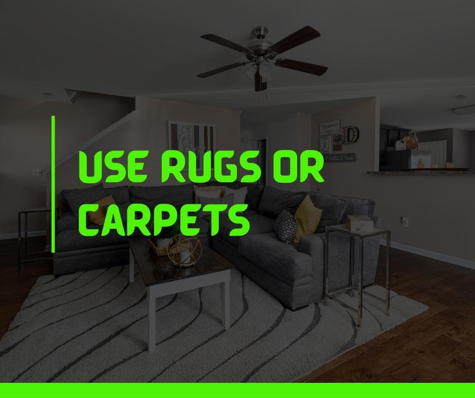 Use Rugs or Carpets