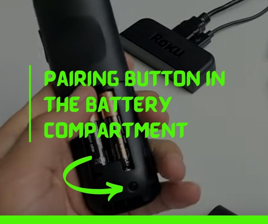 pairing button in the battery compartment